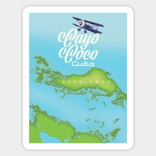 Cayo Coco Cuba map Magnet